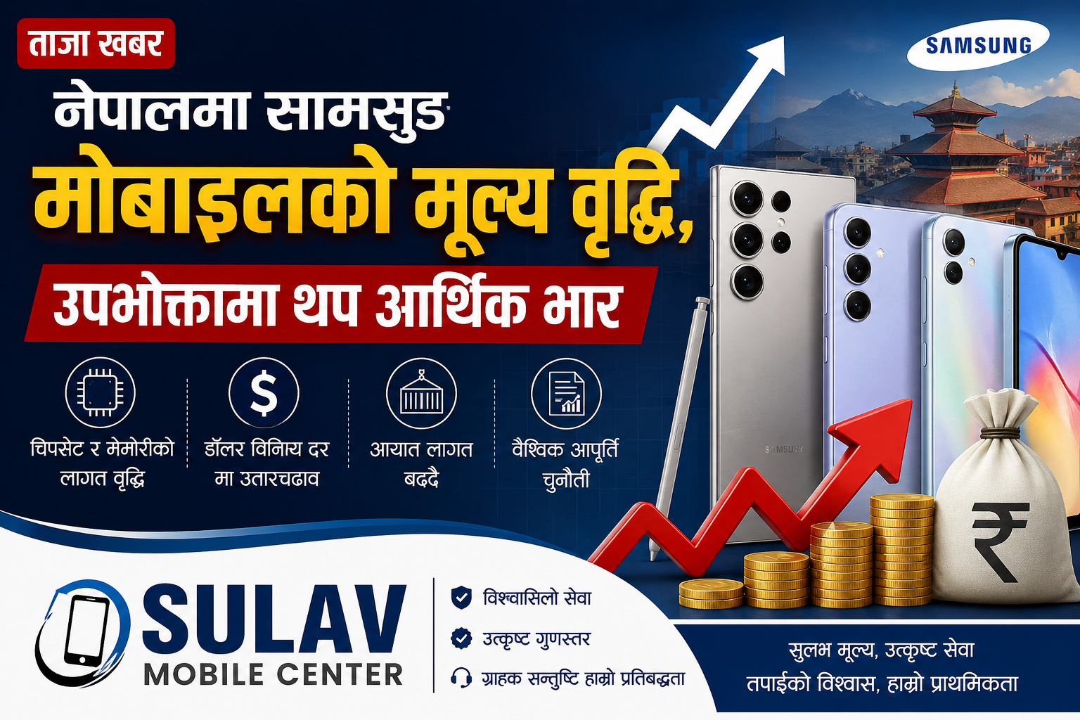 Samsung mobile price hike in Nepal, additional financial burden on consumers